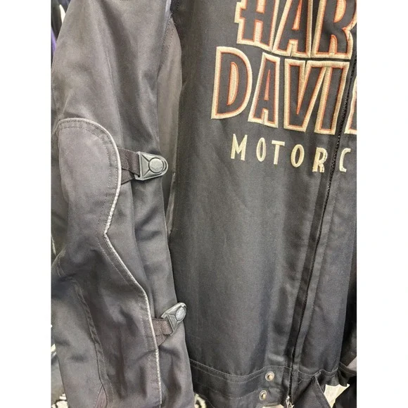 Harley-Davidson Motorcycle Jacket Riding Biker Black Double Liner‎ Men's Size XL